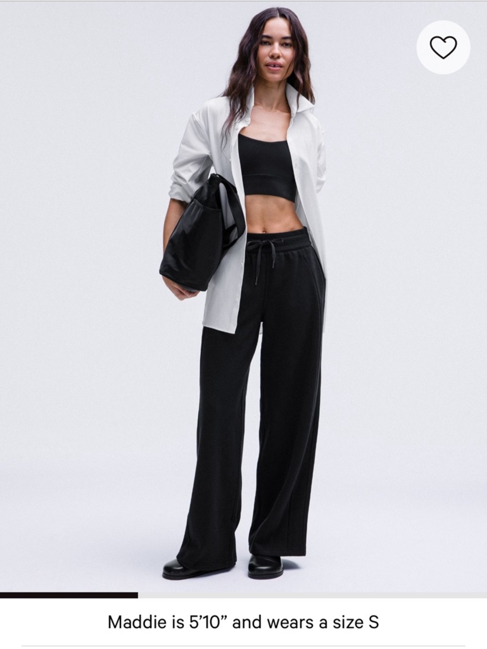 Lululemon scuba wide leg- black